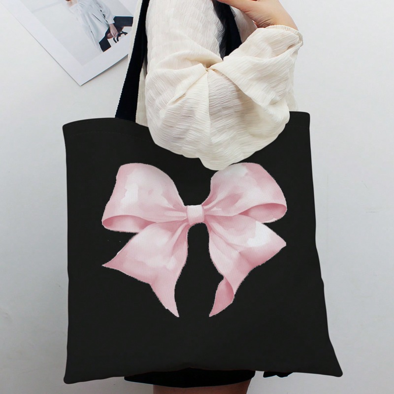 Women'S Tote Bags For Work - ROMWE Tas Bahu Kanvas Pola Pita
