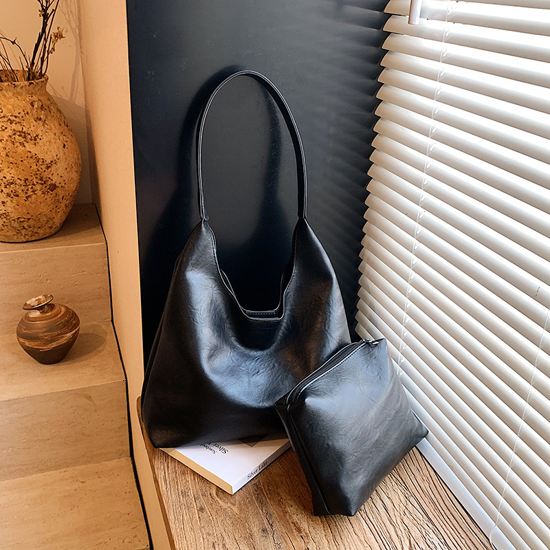Women'S Tote Bags For Work - Tas Bahu Wanita Besar Sederhana Retro