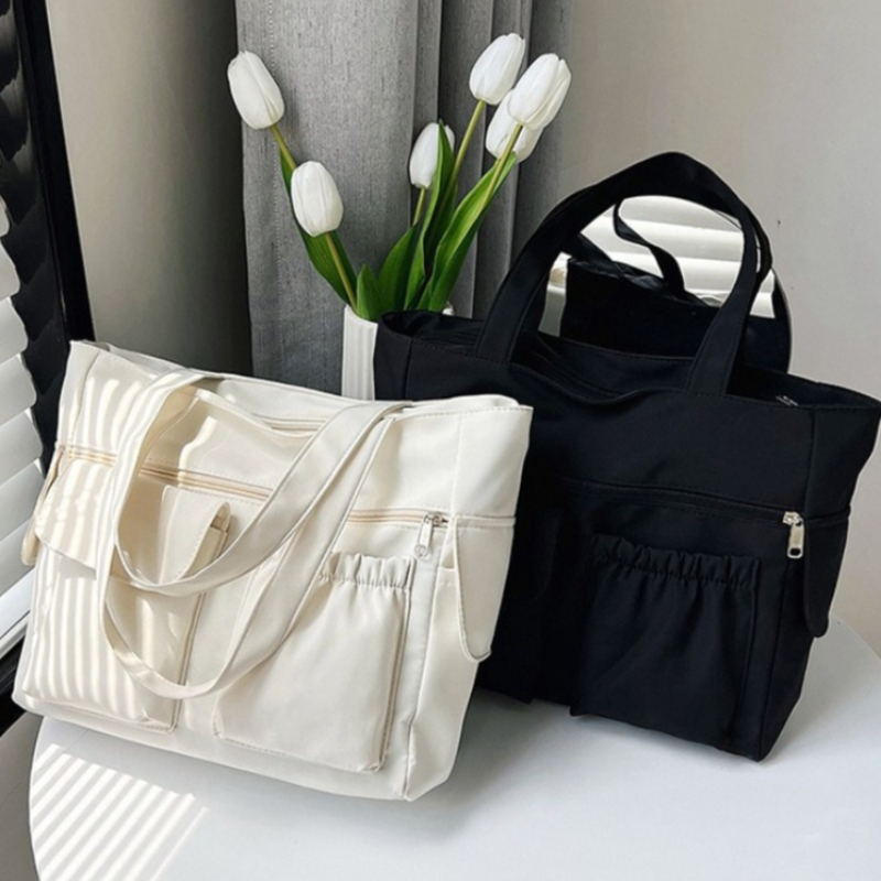 Women'S Tote Bags For Work - Tas Tangan Wanita Multi Kantong dengan