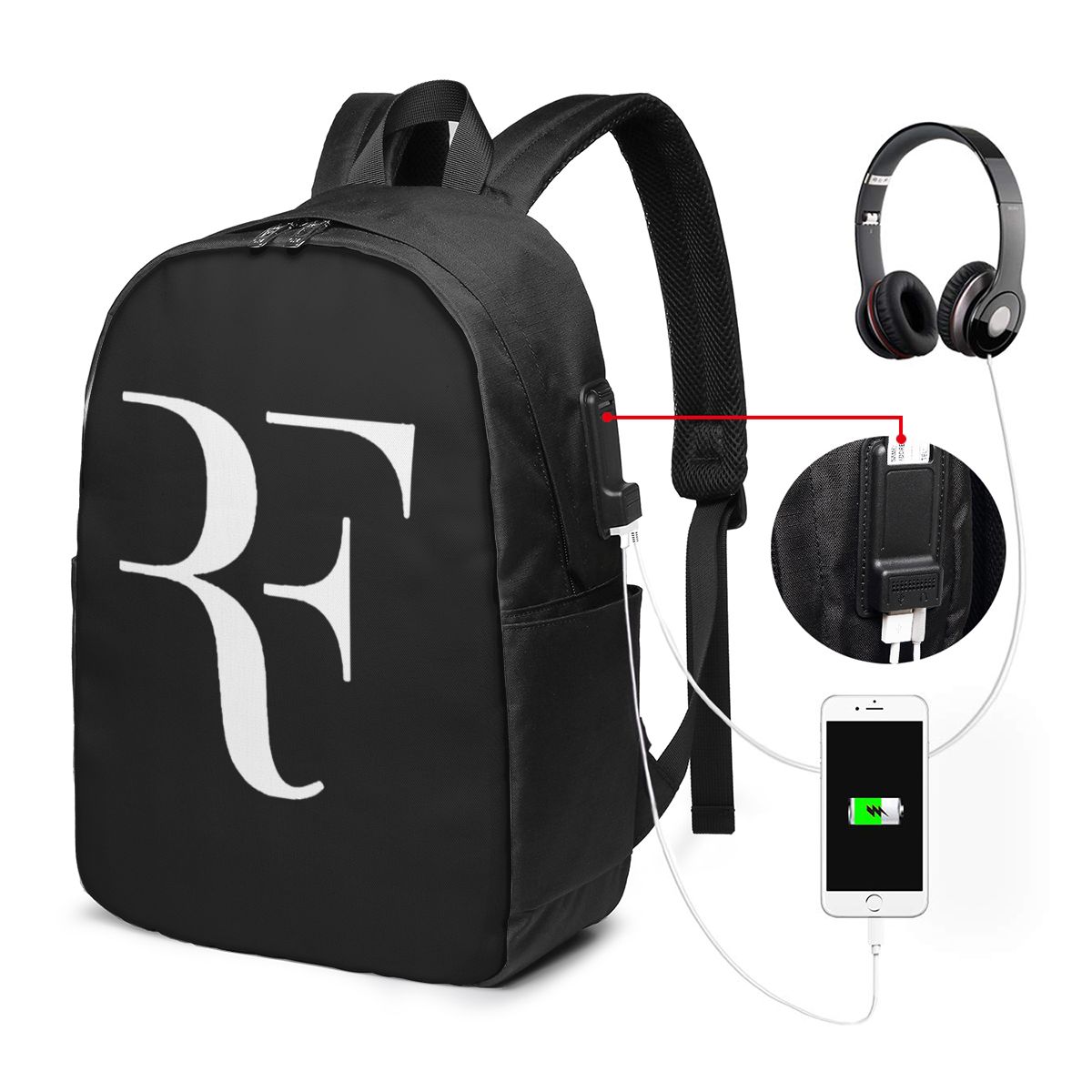 Woman In Bag - Roger Federer Tas Ransel Travel Notebook