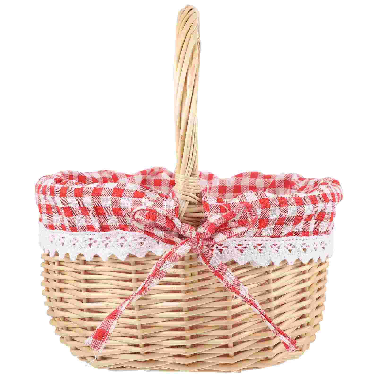 Basket Bag Wicker - Zerodeko keranjang kerudung berkendara merah kecil