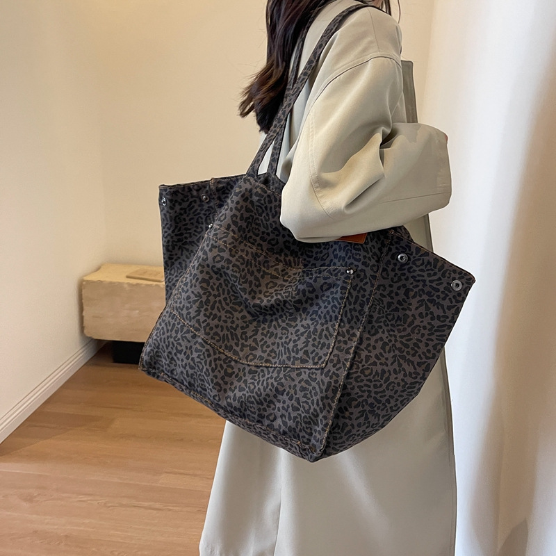 Tas Tote Motif Leopard Tas Bah - Women'S Tote Bags For Work ulasan dan harga