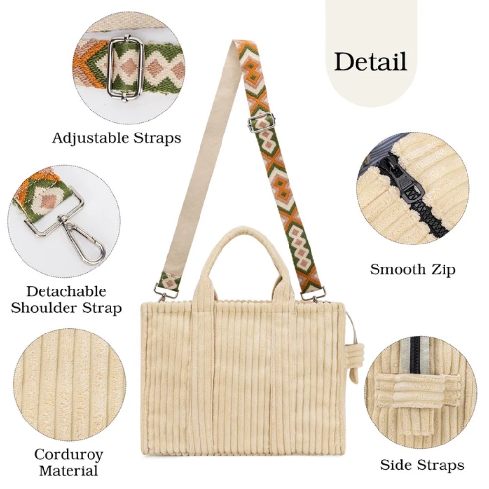 Tas Tote Corduroy untuk Wanita - Women'S Tote Bags For Work ulasan dan harga