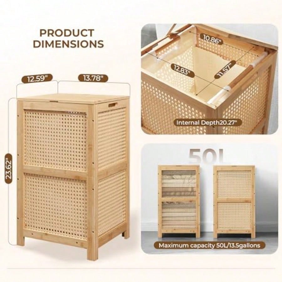Keranjang Pakaian Kotor Anyama - Basket Bag Wicker ulasan dan harga