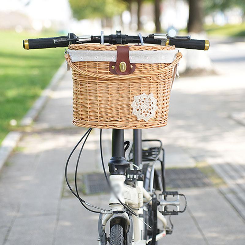 Anyaman keranjang sepeda keran - Basket Bag Wicker ulasan dan harga