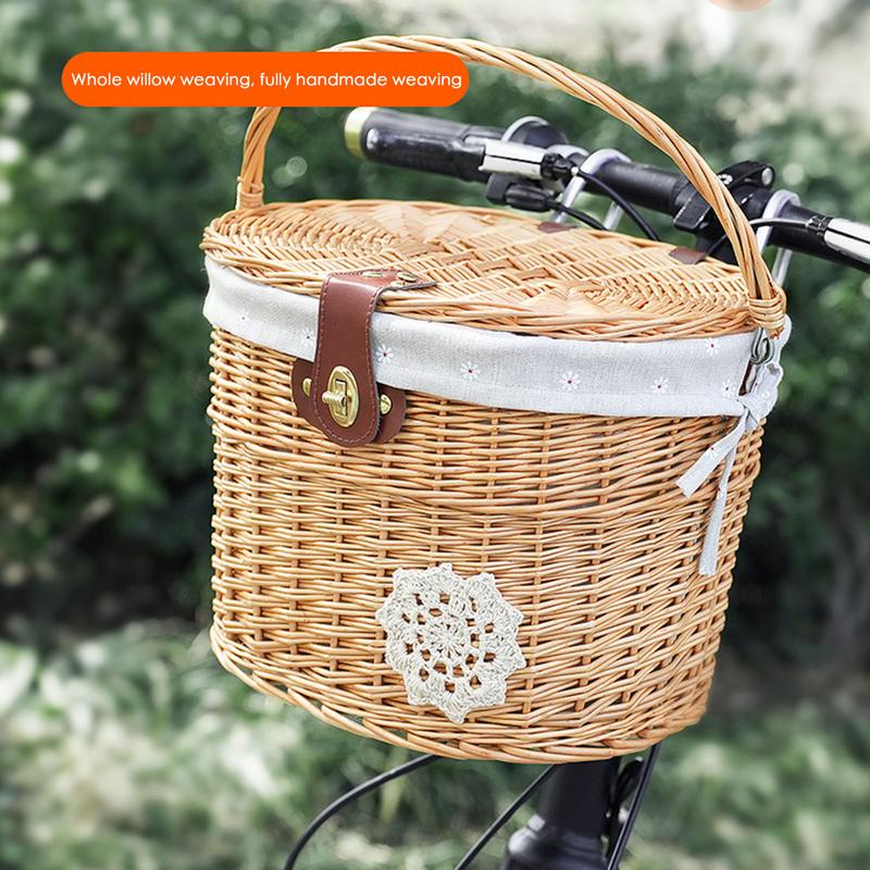 Anyaman keranjang sepeda keran - Basket Bag Wicker ulasan dan harga