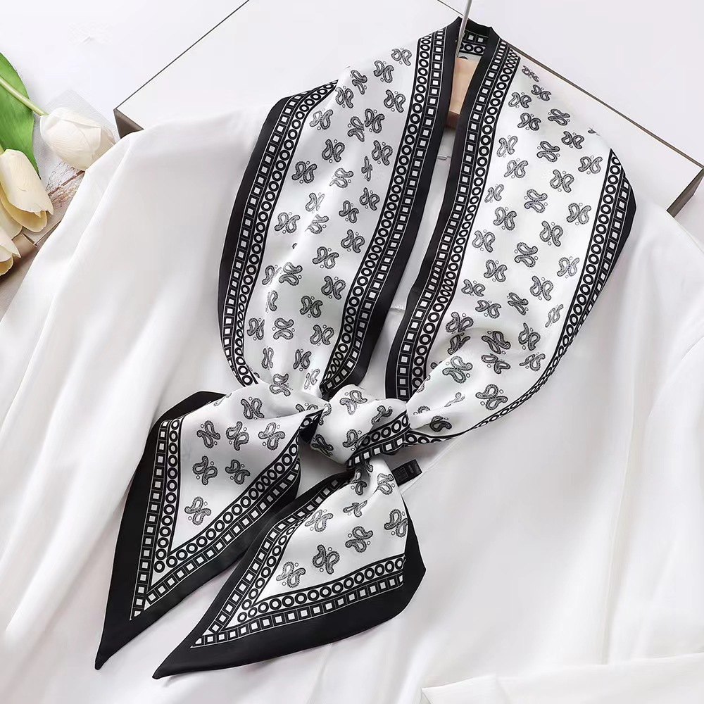 Syal Sutra Motif Zebra Mewah u - Women Bags Online ulasan dan harga
