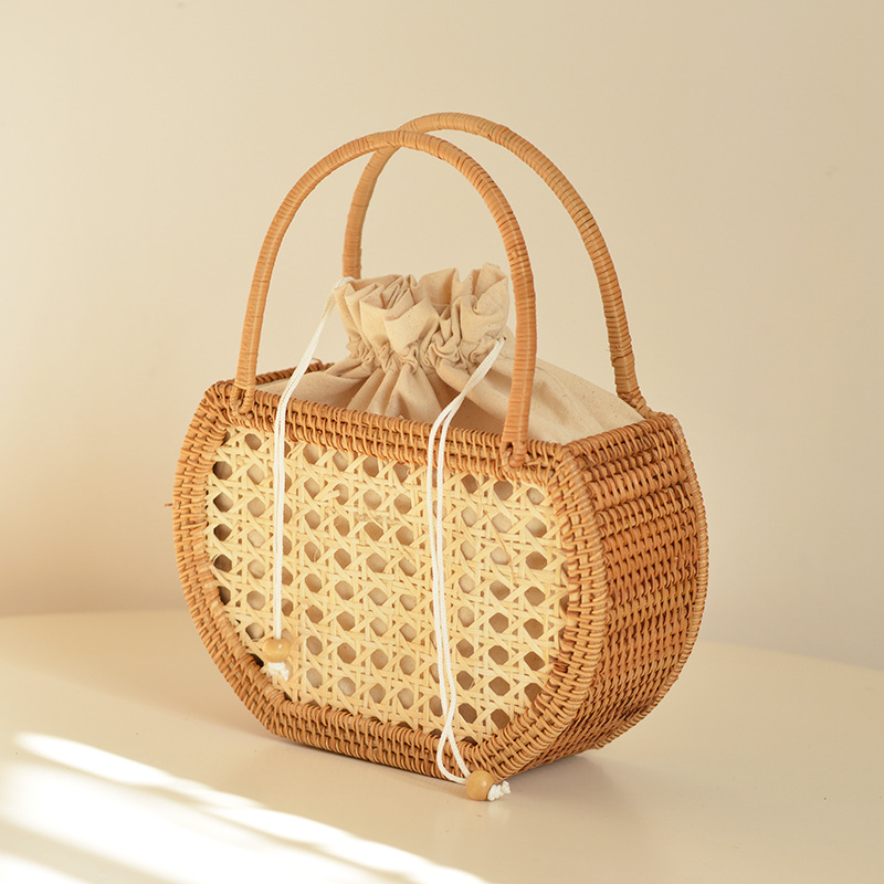 Tas keranjang rotan berongga k - Basket Bag Wicker ulasan dan harga