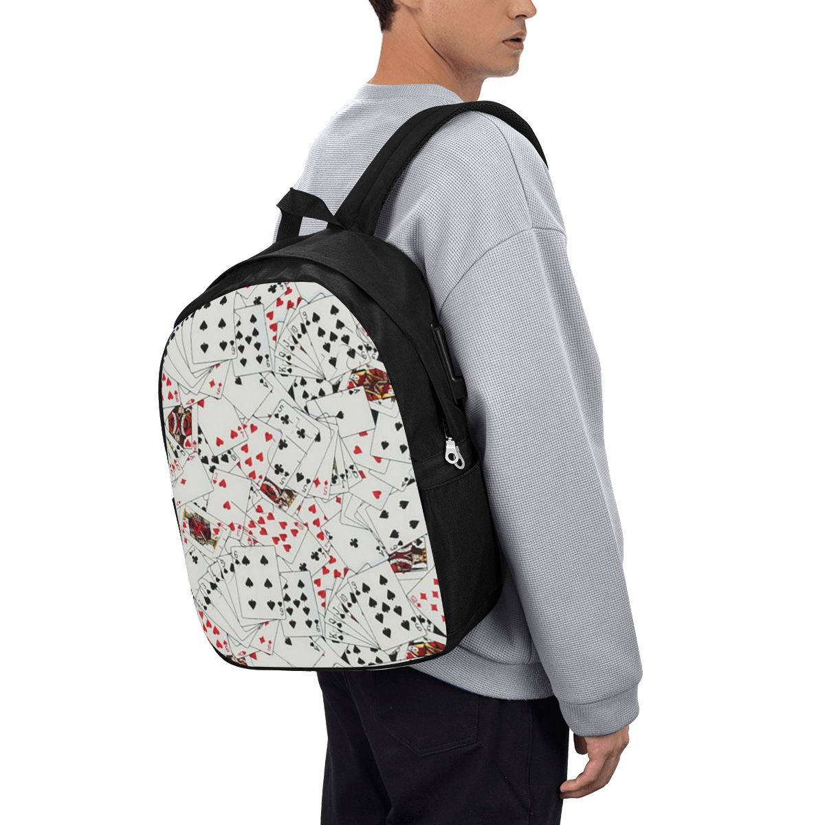 Tas Ransel Motif Kartu Poker,  - Woman In Bag ulasan dan harga