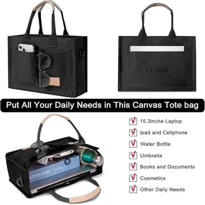 Tas Tote Kanvas Besar Wanita d - Women'S Tote Bags For Work ulasan dan harga