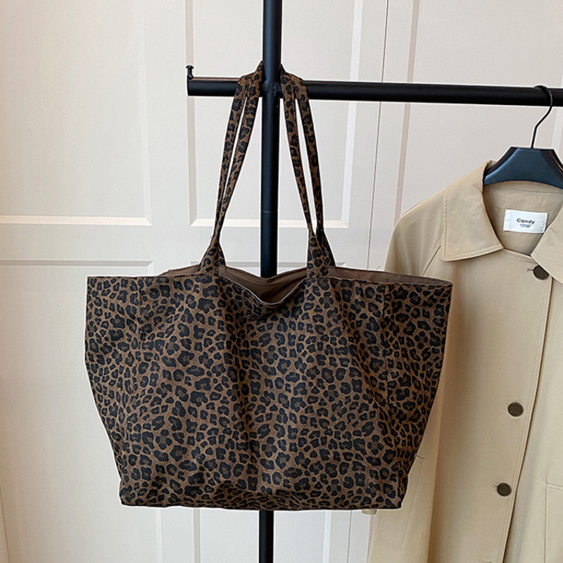 Tas Tote Wanita Motif Leopard  - Women'S Tote Bags For Work ulasan dan harga