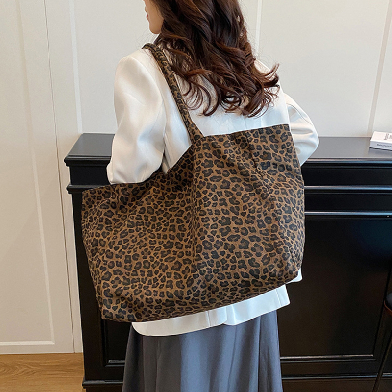 Tas Tote Wanita Motif Leopard  - Women'S Tote Bags For Work ulasan dan harga