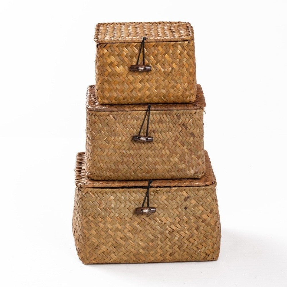 Keranjang Anyaman Rumput Laut  - Basket Bag Wicker ulasan dan harga