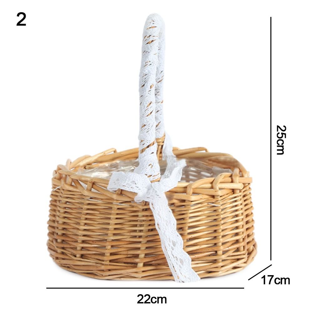 Keranjang bunga rotan Willow k - Basket Bag Wicker ulasan dan harga